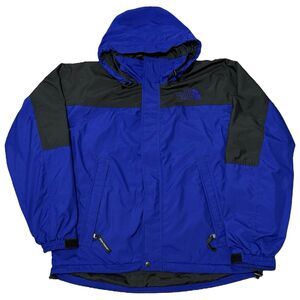 Vintage 90s The North Face Windbreaker Rain Jacket Blue Black Men’s Size: Medium